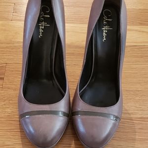 Cole Haan Tan high heel pump; size 10